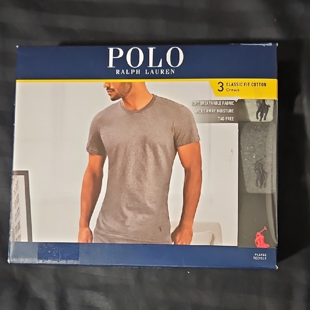 Polo by Ralph Lauren Men's Classic Fit Gray Tee